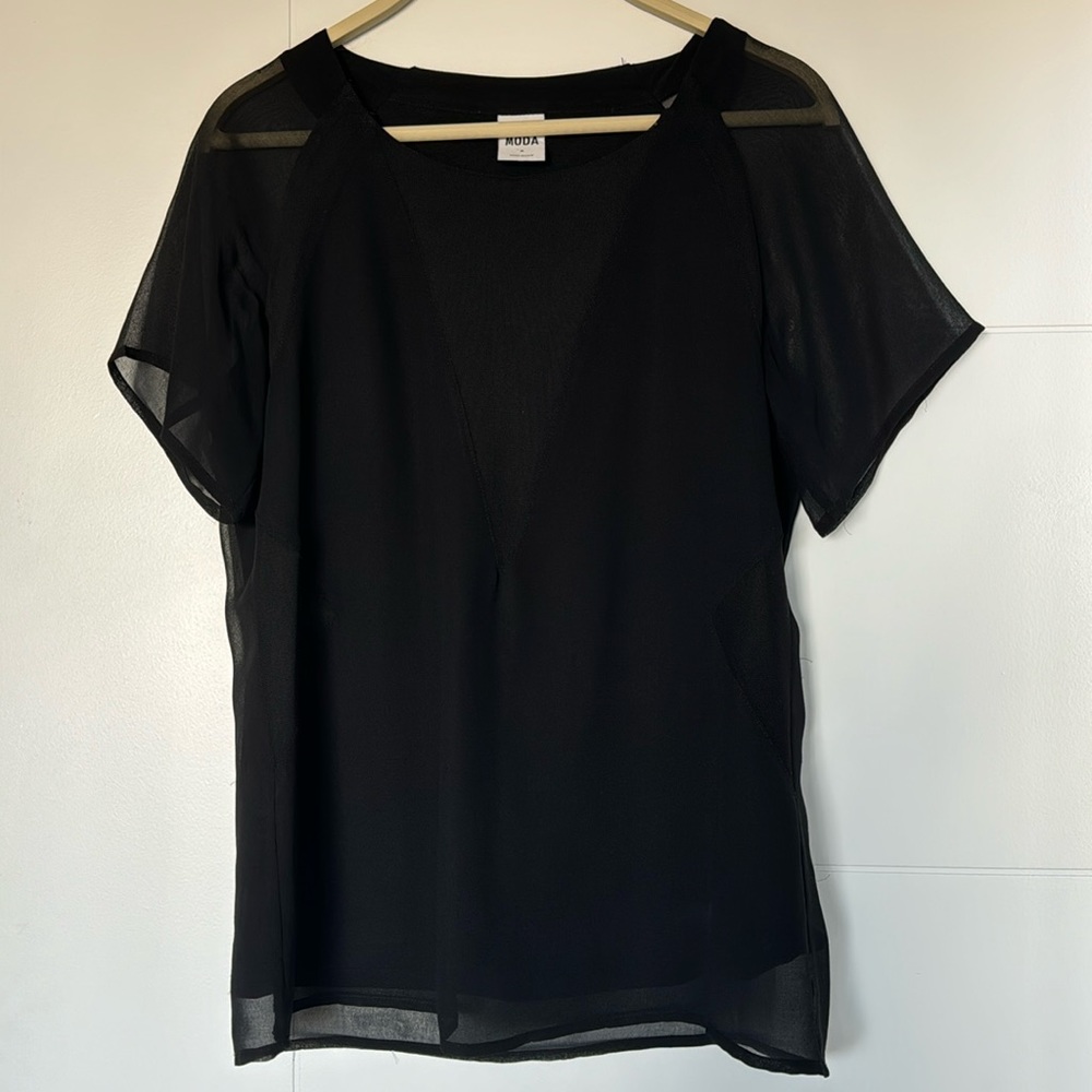 Vero Moda short sleeve mesh top